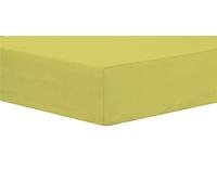 Olivia Rocco Easy Care Fitted Sheet Poly Cotton Bed Sheets, King Ochre