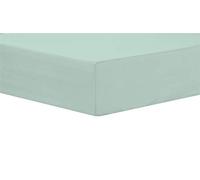 Olivia Rocco Easy Care Fitted Sheet Poly Cotton Bed Sheets, Single Duck egg