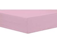 Olivia Rocco Easy Care Fitted Sheet Poly Cotton Bed Sheets, Super King Light Pink