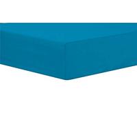 Olivia Rocco Easy Care Fitted Sheet Poly Cotton Bed Sheets, Super King Teal