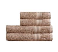 Olivia Rocco Egyptian Cotton Towels Home Bathroom Towel Set Bale Fade Resistant 500gsm Home Collection Bales Bath Sets, 2 Bath and 2 Hand Towels Mink