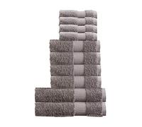 Olivia Rocco Egyptian Cotton Towels Home Bathroom Towel Set Bale Fade Resistant 700gsm Luxe Collection Bales Bath Sets, 2 Bath, 4 Hand and 4 Washcloths Silver