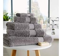 Olivia Rocco Egyptian Cotton Towels, Luxe Collection Towel 700 GSM, Hand Towel Silver