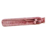 Olivia Rocco Extra Long Hot Water Bottle with Super Soft Faux Fur Cover 72 cm Thermotherapy 2L Pure Natural Rubber, Blush