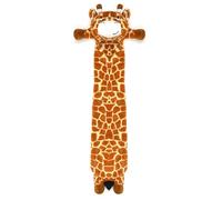 Olivia Rocco Extra Long Hot Water Bottle with Super Soft Unicorn Pug Cover 72 cm Thermotherapy 2L Pure Natural Rubber Winter Gift (Giraffe)
