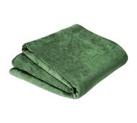 Olivia Rocco Flannel Fleece Throw Blanket Super Soft Warm Fluffy for Bed Sofa Couch Chair Lightweight and Cozy Solid Design, 200 x 240 cm Emerald Green