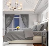 OLIVIA ROCCO Flannelette Fitted Sheets Super Soft Brushed Cotton Bed Sheet Thermal Warm Cosy Breathable Hypoallergenic Extra Deep Luxury Bedding, GREY DOUBLE