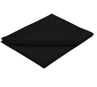 Olivia Rocco Flat Sheets, Easy Care Polycotton Full Bed Sheet, Single Black