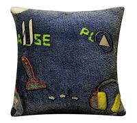 Olivia Rocco Fleece Blankets For Kids Soft Cosy Glow In The Dark Blanket Childrens Fluffy Warm Bedroom Accessories Boys Girls Bed Throw, Gamer Cushion