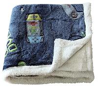 Olivia Rocco Glow In The Dark Teddy Fleece Duvet Cover Sets Soft Warm Kids Bedding Childrens Quilt Covers Set, Gamer Throw 130x150cm