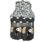 Olivia Rocco Hot Water Bottle & Socks Set Animal Design with Cover 1L Natural Rubber Thermotherapy Long Lasting Warm Winter Gift, Dog