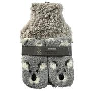 Olivia Rocco Hot Water Bottle & Socks Set Animal Design with Cover 1L Natural Rubber Thermotherapy Long Lasting Warm Winter Gift, Koala