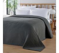 Olivia Rocco Hotel Collection Quilted Bedspread Premium Quality Soft and Comfortable Luxury Bedding Bed Throw For a Perfectly Cozy Stylish Bedroom Decor 240x260cm, Grey