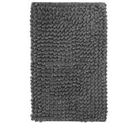 Olivia Rocco Jumbo Loop Bath Mat Non Slip Water Absorbent Rug for Shower & Toilet Large Size Floor Mats Wet Areas Quick Drying, Grey