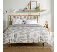Olivia Rocco Leaves Duvet Cover Set Quilt Covers, Double Natural