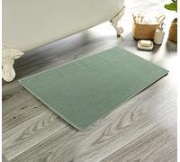 Olivia Rocco LUXE Bath Mat Washable Bathroom Mat Extra Water Absorption Quick-drying 850 GSM Bath Toilet Mats Super Soft Egyptian Cotton Rugs 50x80 cm (Duck egg)