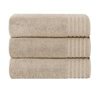 Olivia Rocco Monaco 3 Pack Bath Sheets Highly Absorbent Premium Quality 100% Cotton Large Towel Set Extra Soft Quick Dry Large Towels Bath Sheet 500 GSM Washable Towels, Mink