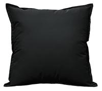 Olivia Rocco Outdoor Cushion Waterproof Garden Scatter Cushions Pad Filled Sqaure Decorative Seat Bench, 60 x 60 cm Black