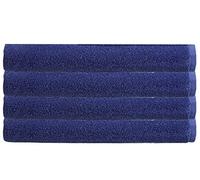 Olivia Rocco Pack Of 4 Jumbo Bath Sheets Easy Care 100% Cotton Towels Sheet Hotel Spa Home, Cobalt