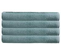 Olivia Rocco Pack Of 4 Jumbo Bath Sheets Easy Care 100% Cotton Towels Sheet Hotel Spa Home, Duck egg