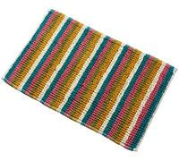 Olivia Rocco Padstow Stripe Bathmat Comfort To Your Bathroom Super Soft Absorbent Bath Shower Mats Washable Dry Fast Durable Classic Design, 50x80cm, Multi Stripe