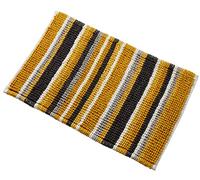 Olivia Rocco Padstow Stripe Bathmat Comfort To Your Bathroom Super Soft Absorbent Bath Shower Mats Washable Dry Fast Durable Classic Design, 50x80cm, Ochre