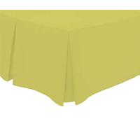 Olivia Rocco Pleated Base Valance Sheet Easy Care Polycotton Base Valances, King Ochre