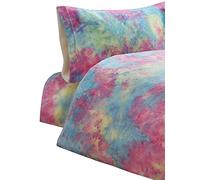 Olivia Rocco Rainbow Multi Teddy Fleece Duvet Set Super Soft Quilt Set, Double Fitted Sheet