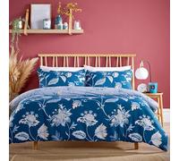 Olivia Rocco Shimla Duvet Cover Set Easy Care Quilt Covers with Pillowcases Super Soft Reversible Bedding Bed Linen Sets, Teal Single