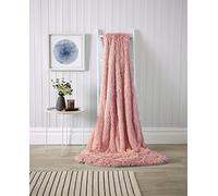 Olivia Rocco Snuggle Blanket Throw Super Soft Fleece Fluffy Snug Large Blankets Throws, Blush Pink 200 x 240 cm