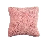 Olivia Rocco Snuggle Blanket Throw Super Soft Fleece Fluffy Snug Large Blankets Throws, Blush Pink Cushion Cover 43 x 43 cm