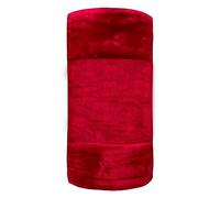 Olivia Rocco Soft Velvet Touch Throw Blankets Extra Large Sofa Bed Blanket Raschel Throws, 200 x 240 cm Red