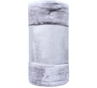 Olivia Rocco Soft Velvet Touch Throw Blankets Extra Large Sofa Bed Blanket Raschel Throws, 200 x 240 cm Silver