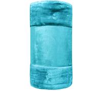 Olivia Rocco Soft Velvet Touch Throw Blankets Extra Large Sofa Bed Blanket Raschel Throws, 200x240cm Teal