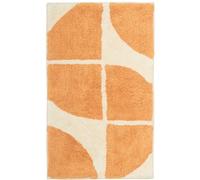 Olivia Rocco Stockholm Bath Mat Non Slip Backing Super Soft Water Absorbent 100% Cotton Blend Mats Quick-drying Bathroom Toilet Floor Rug 50 x 8 cm, Orange