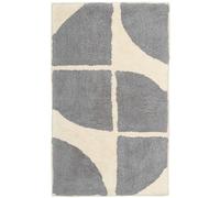 Olivia Rocco Stockholm Bath Mat Non Slip Backing Super Soft Water Absorbent 100% Cotton Blend Mats Quick-drying Bathroom Toilet Floor Rug 50 x 8 cm, Charcoal