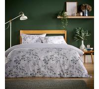 Olivia Rocco Super Soft Flannel Duvet Cover Set Quilt Bedding Covers with Pillowcases Luxurious Colourful Checked Printed Design Reversible Pattern for Comfort Sleep (Appleby Grey, Single)