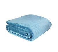 Olivia Rocco Super Soft Raschel Sofa Bed Throw, Faux Fur Mink Blanket Settee Throws, Double King Size, Teal, Large 150 x 200 cm