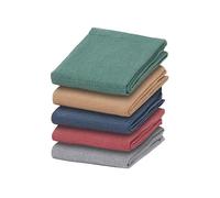 Olivia Rocco Tea Towel Pack of 5 Waffle Kitchen Tea Towels Cotton Absorbent Long Lasting Catering Bar Dish Towel, Assorted