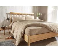 Olivia Rocco Teddy Fleece Extra Deep Fitted Sheet Cosy Warm Fluffy Fitted Bed Sheets Only Pillowcase Pair, Pillowcases Taupe