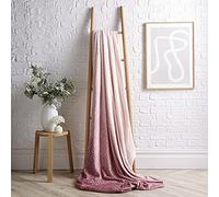 Olivia Rocco Throws Blanket Chevron Warm Throw Over Bed Sofa Blankets Ombre Super Soft Waffle Honeycomb Fleece Bedroom Accessories, 200x240 Pink