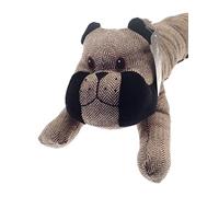Olivia Rocco Tweed Bulldog Draught Excluder Stopper Jumbo Size Draught-Stoppers Draft Excluders (85 x 143 cms, Brown)