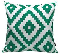 Olivia Rocco Waterproof Cushion Covers 43 x 43 cm Reversible Breathable Decorative Cover for Indoor & Outdoor Use Patio Garden Sofa Bed Chair, Nairobi Lime Green