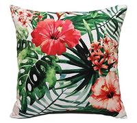 Olivia Rocco Waterproof Cushion Covers 43 x 43 cm Reversible Breathable Decorative Cover for Indoor & Outdoor Use Patio Garden Sofa Bed Chair, Gardenia