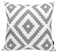 Olivia Rocco Waterproof Cushion Covers 43 x 43 cm Reversible Breathable Decorative Cover for Indoor & Outdoor Use Patio Garden Sofa Bed Chair, Nairobi Silver
