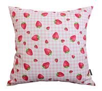 Olivia Rocco Waterproof Cushion Covers 43 x 43 cm Reversible Breathable Decorative Pillow Cover for Indoor & Outdoor Use Patio Garden Sofa Bed Chair (Strawberry)