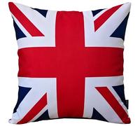Olivia Rocco Waterproof Cushion Covers 43 x 43 cm Reversible Breathable Decorative Pillow Cover for Indoor & Outdoor Use Patio Garden Sofa Bed Chair (Union Jack)