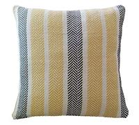 Olivia Rocco Zara Cushion Cover Sofa Bed Chair Square Cushions Decorative 100% Cotton, 43 x 43 cm Ochre