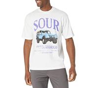 Olivia Rodrigo Men's Sour Car Tee T-Shirt, White, Large
