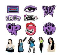 Olivia Rodrigo Shoe Charms 13pcs for Teens Cute Shoe Decoration Charms for Shoes Bracelet Wristband Clog Sandals Party Favors Gifts Adults